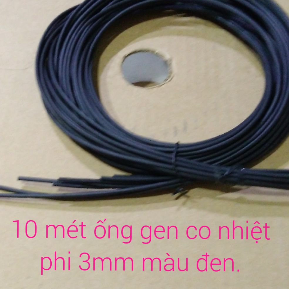 [HCM]10 mét ống gen co nhiệt phi 3mm. màu đen