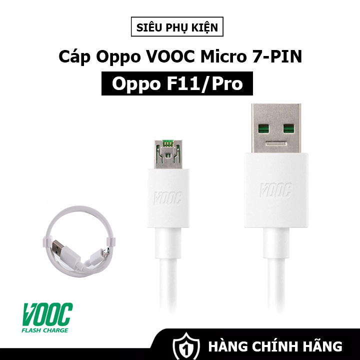 Cáp Sạc Nhanh VOOC OPPO F11/ F11 Pro - Micro-USB 7 PIN
