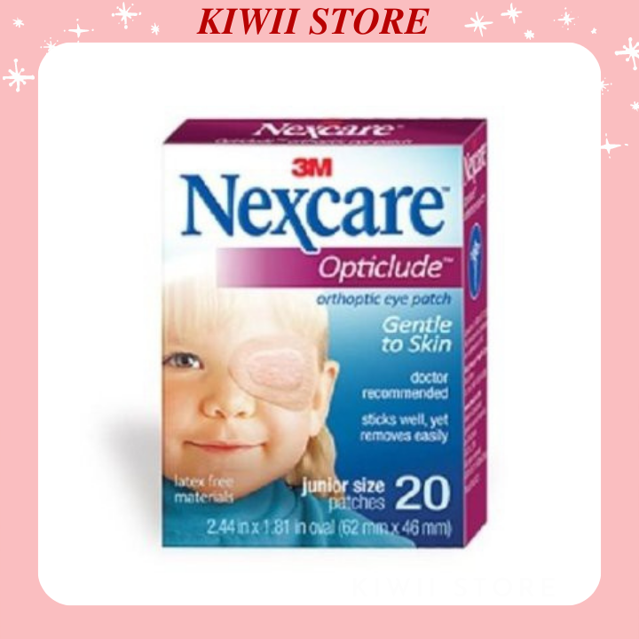 Miếng dán mắt, bịt mắt nhược thị 3m nexcare cỡ nhỏ 1537 cho trẻ dưới 5 tuổi