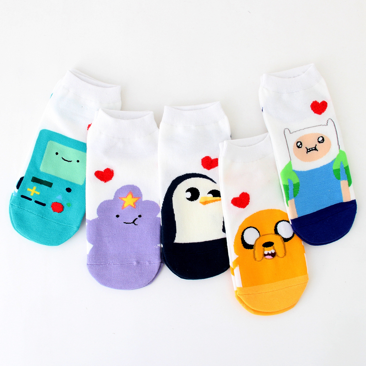 Vớ ngắn cổ adventure time tất ngắn cổ hoạt hình hàn nhật vớ cổ ngắn nam nữ cotton phong cách ulzzang