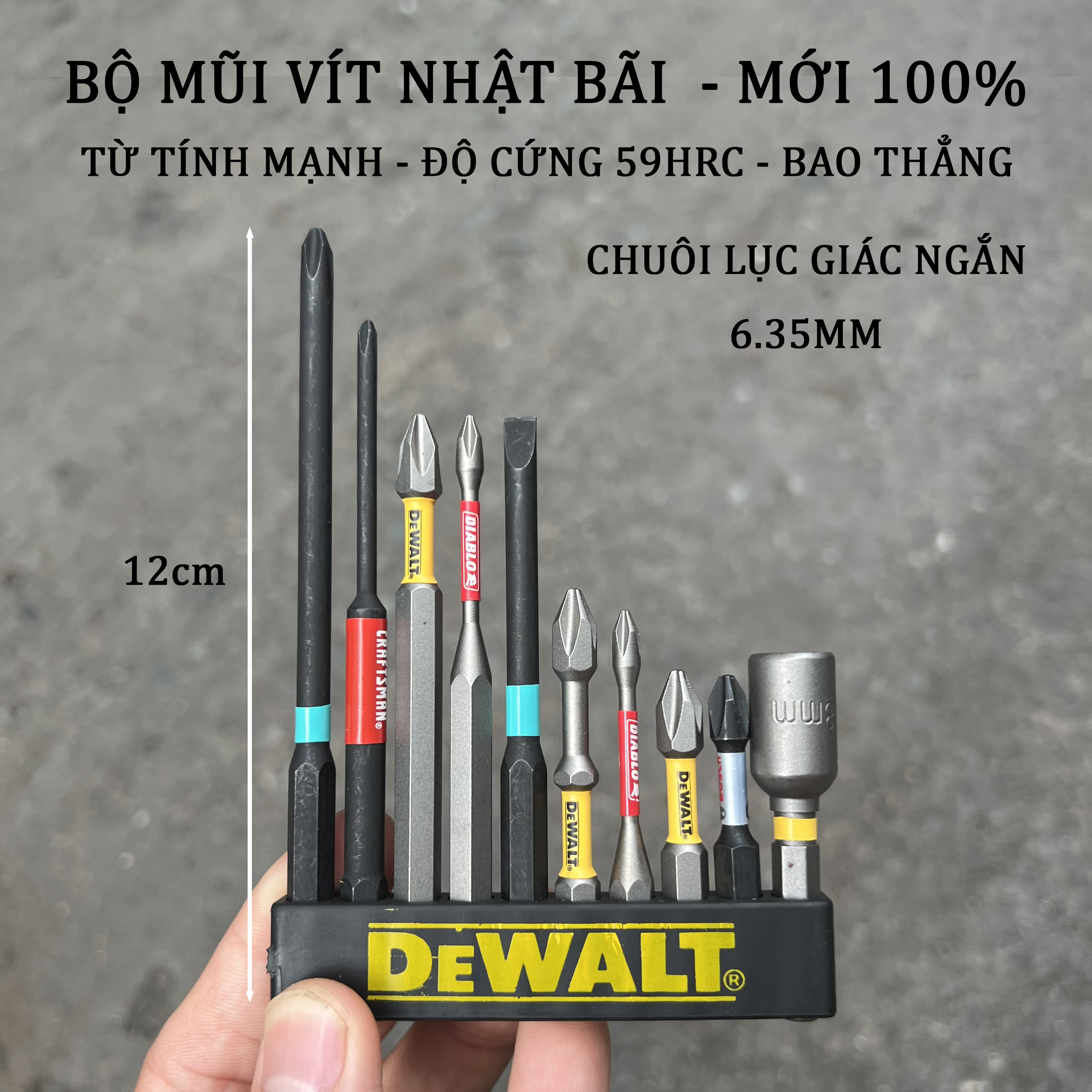 Bộ Mũi Vít Nhật Bãi Bake Dẹp - Mới 100% - Nguyên Hộp