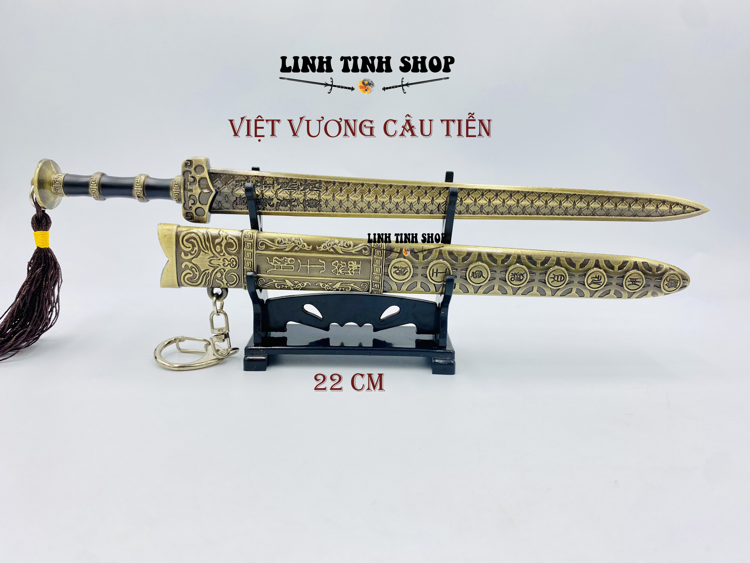 Móc khóa mô hình việt vương câu tiễn