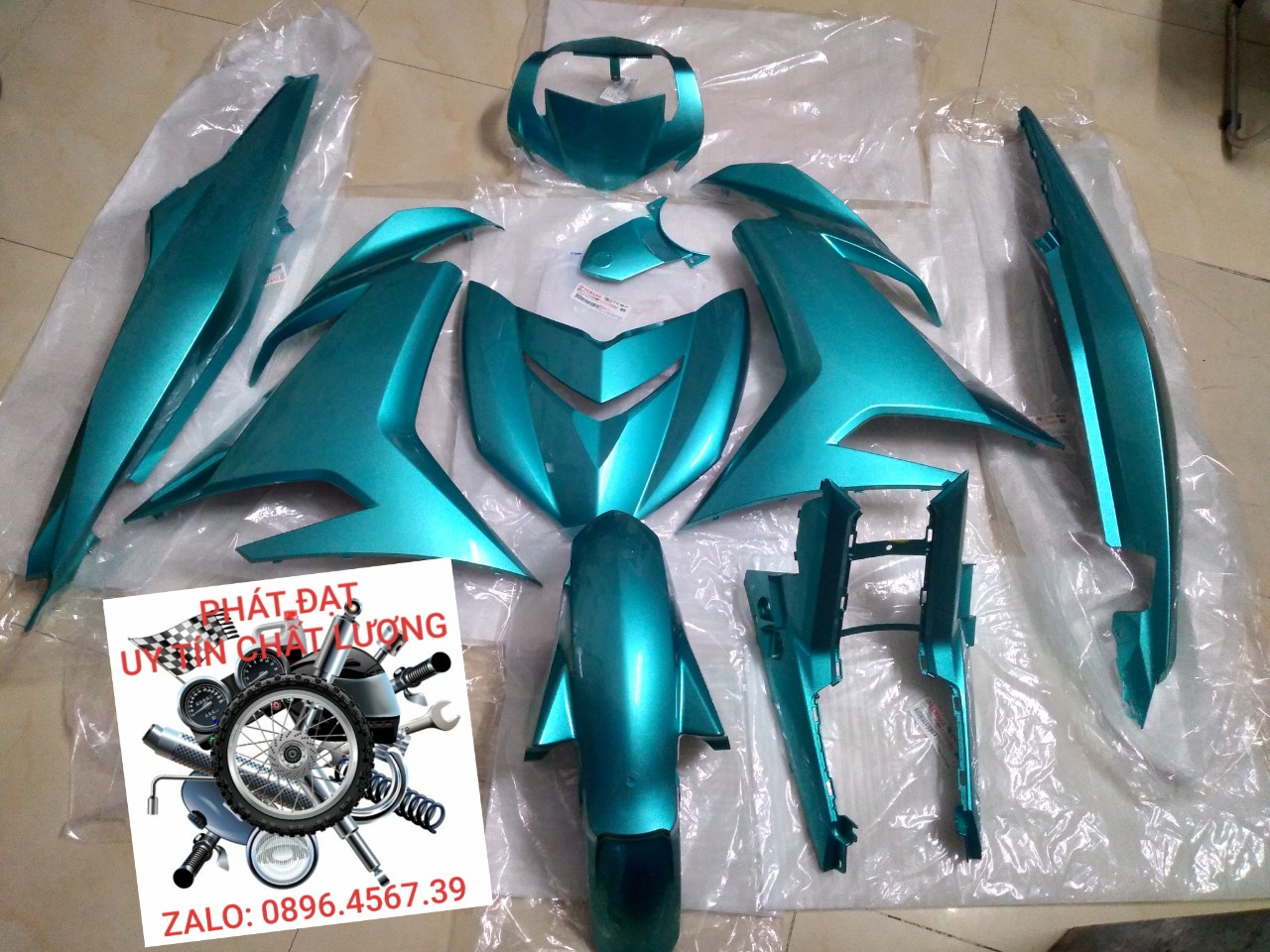 [HCM]FULL DÀN ÁO EXCITER 150 PHIÊN BẢN ĐẶC BIỆTMÀU XANH LỤC BẢO ZIN CHÍNH HÃNG