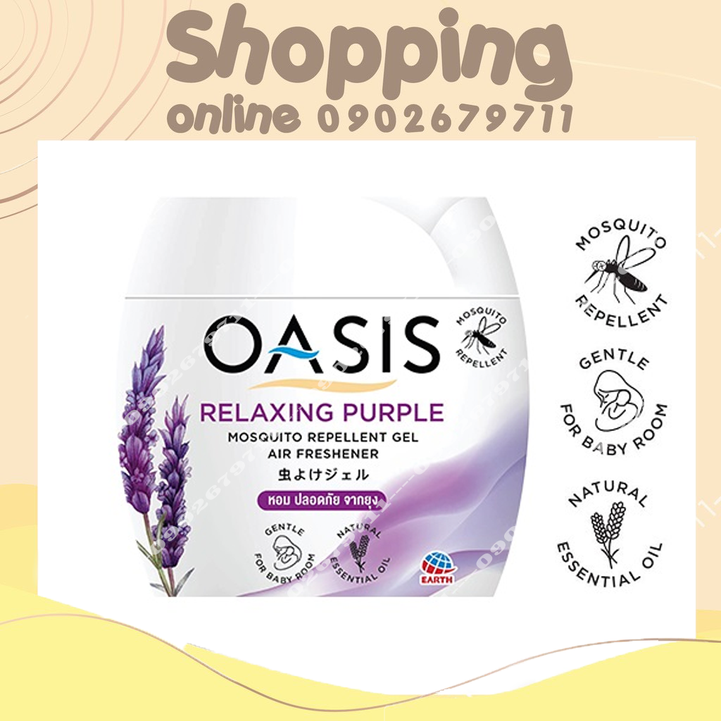 SÁP THƠM ĐUỔI MUỖI OASIS THÁI LAN HƯƠNG LAVENDER