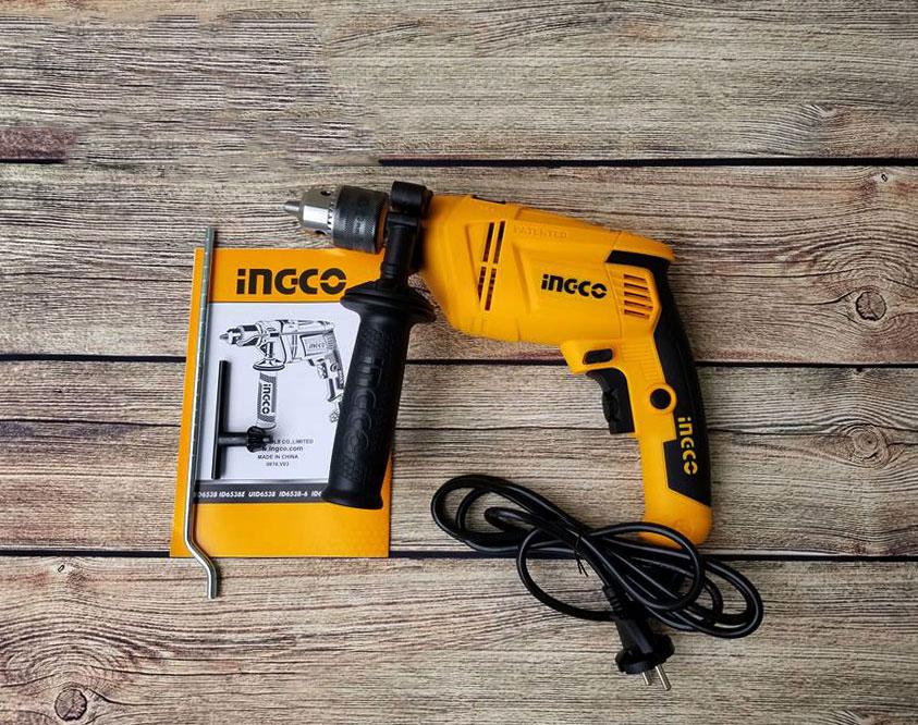 13mm máy khoan búa 650w ingco id6538e