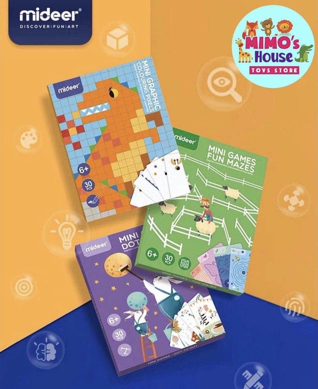 [TẶNG KÈM BÚT CHÌ] Giải Đố Mê Cung cùng MIMO HOUSE – Mini Game (2 mẫu) - MD2061/ MD2062