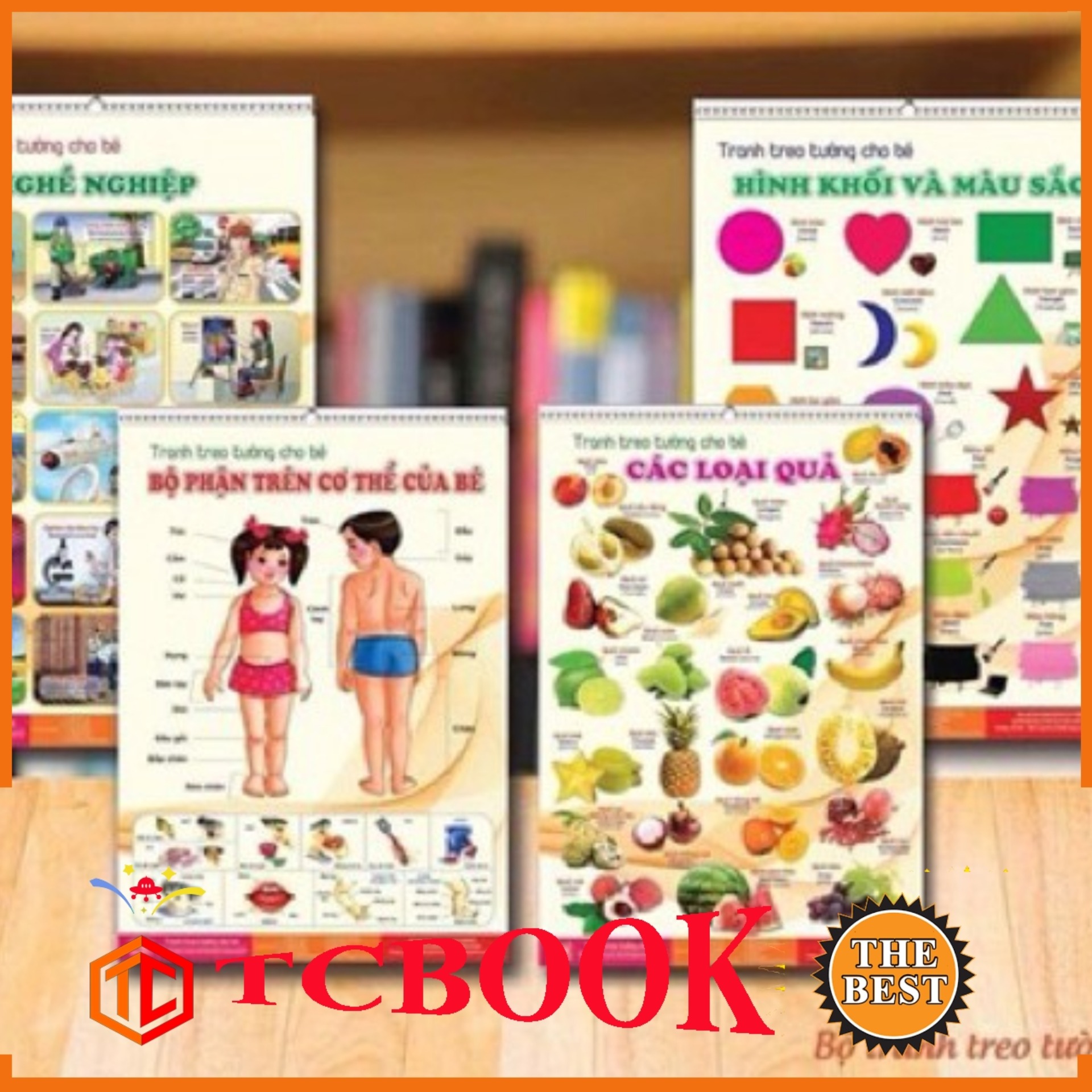 Bộ Tranh treo tường 12 chủ đề cho bé