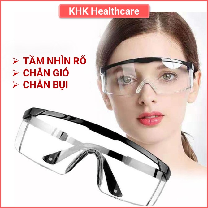 Kính bảo hộ lao động bảo vệ mắt, chống gió bụi, sinh vật lạ, chống đọng sương cao cấp