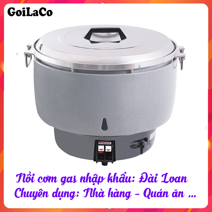 Nồi cơm gas 16 lít Kiwa MK-90RA Xuất sứ Đài loan Ngắt gas tự động An toàn khi sử dụng