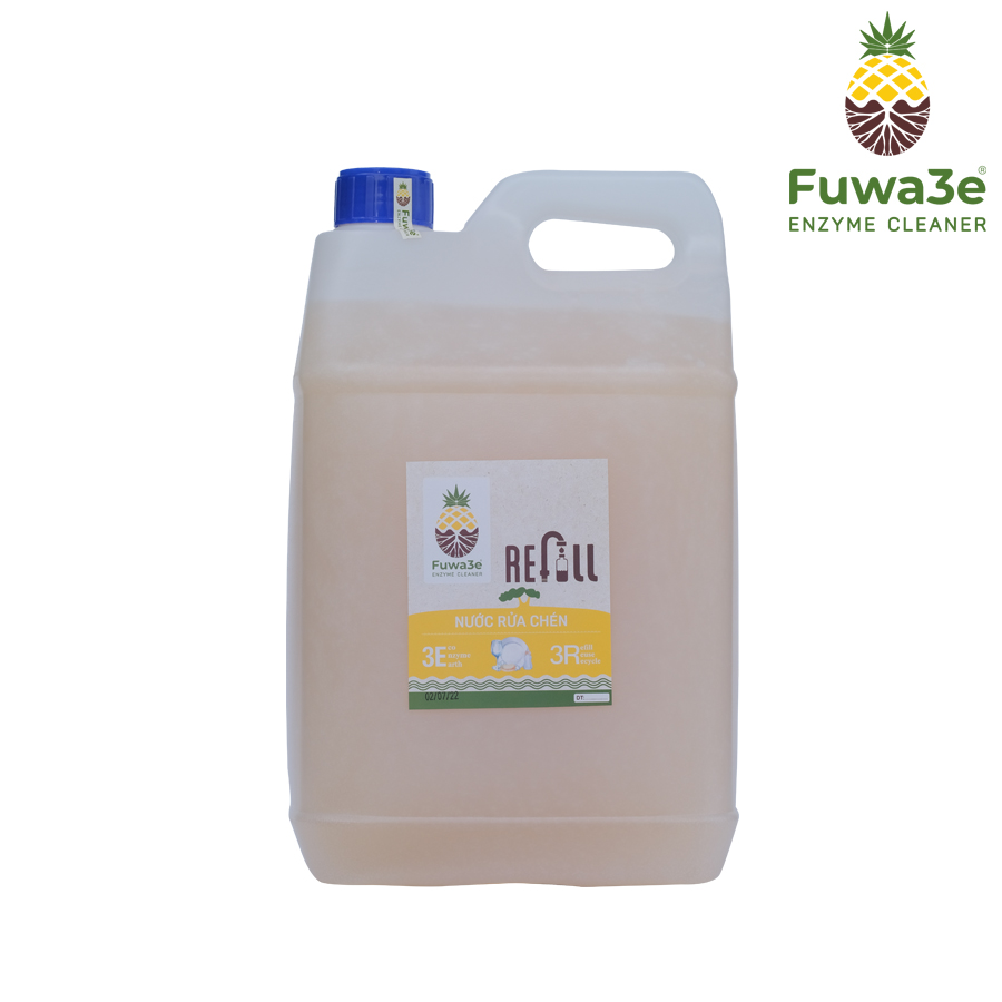 Refill Nước rửa chén bát Fuwa3e hữu cơ Enzyme sinh học organi an toàn cho da tay, thân thiện với môi trường