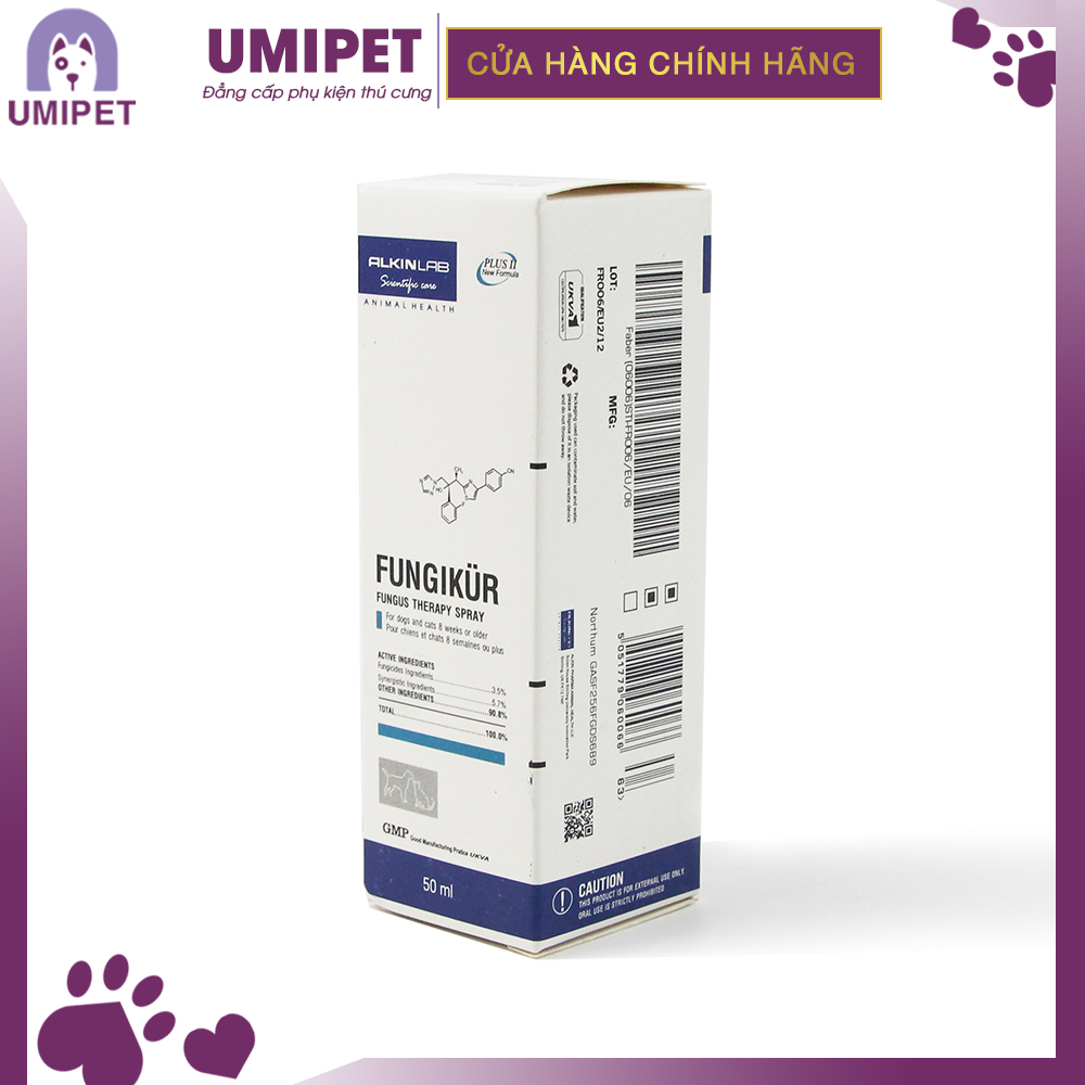Xịt Loại Bỏ Nấm Cho Chó Mèo UMIPET - Alkin Fungikur