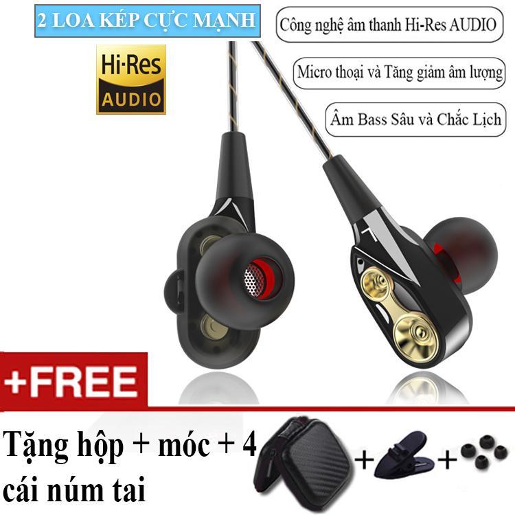 Tai nghe Loa Kép Hi-Res AUDIO cho điện thoại OPPO - Tiếng Bass Sâu (K8)