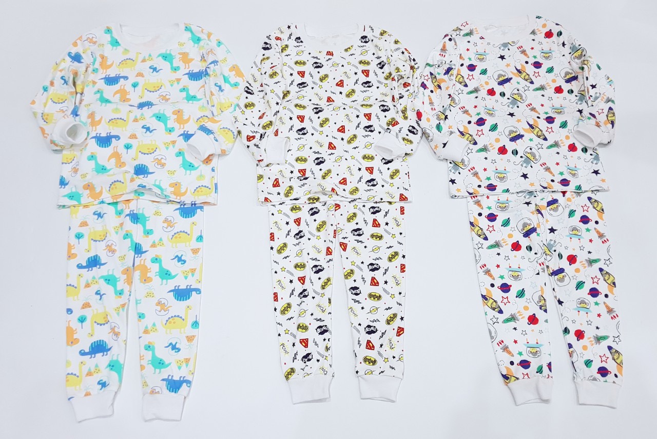 Bộ đồ pijama cotton xuất hàn bo gấu cho bé trai & gái, chất cotton dày dặn mềm mại, đảm bảo ưng lắm