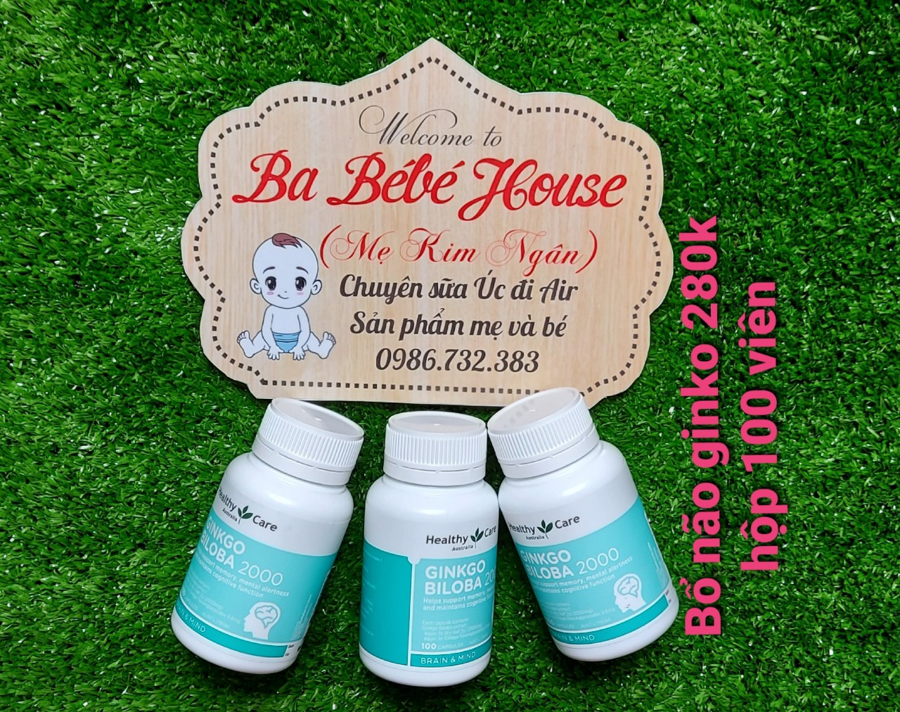 [HCM]BỔ NÃO GINKO BILOBA 2000 CỦA ÚC MẪU MỚI Hàng xách tay chuẩn Air
