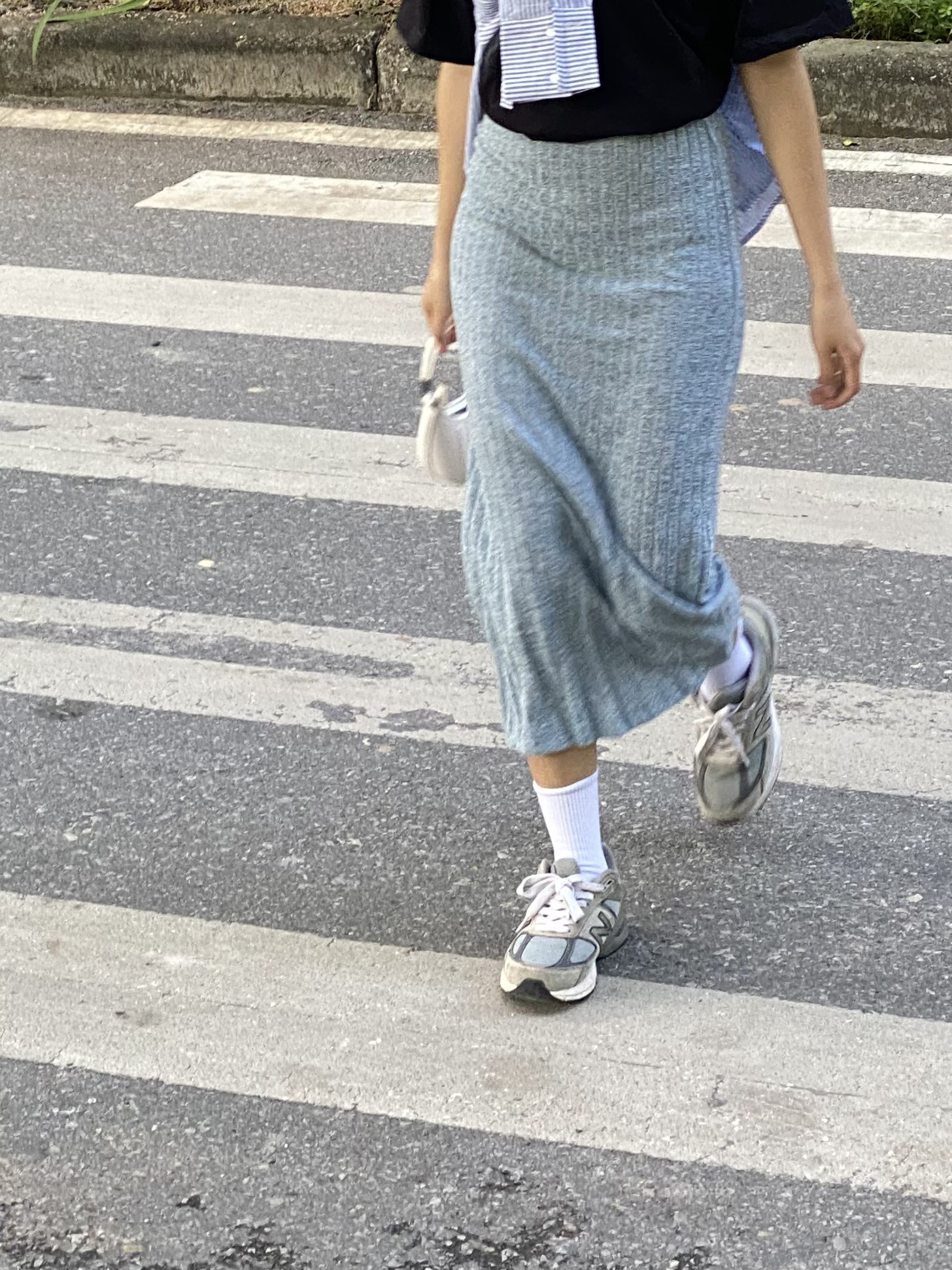 Chân váy len bút chì dáng dài qua bắp chân cạp chun Unleashedvn PENCIL knit skirt