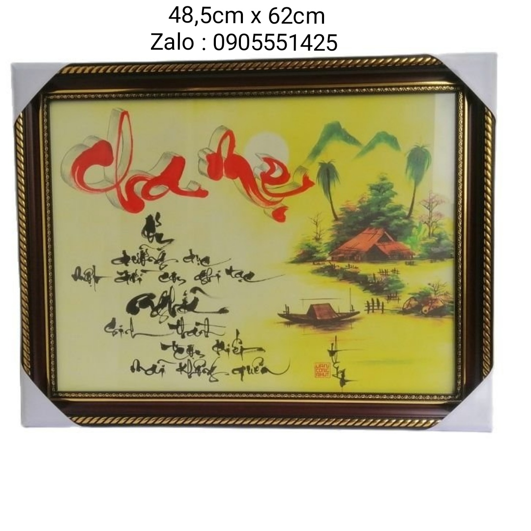 Thư pháp CHA MẸ. Quà tết . Quà tặng ông bà, cha mẹ.