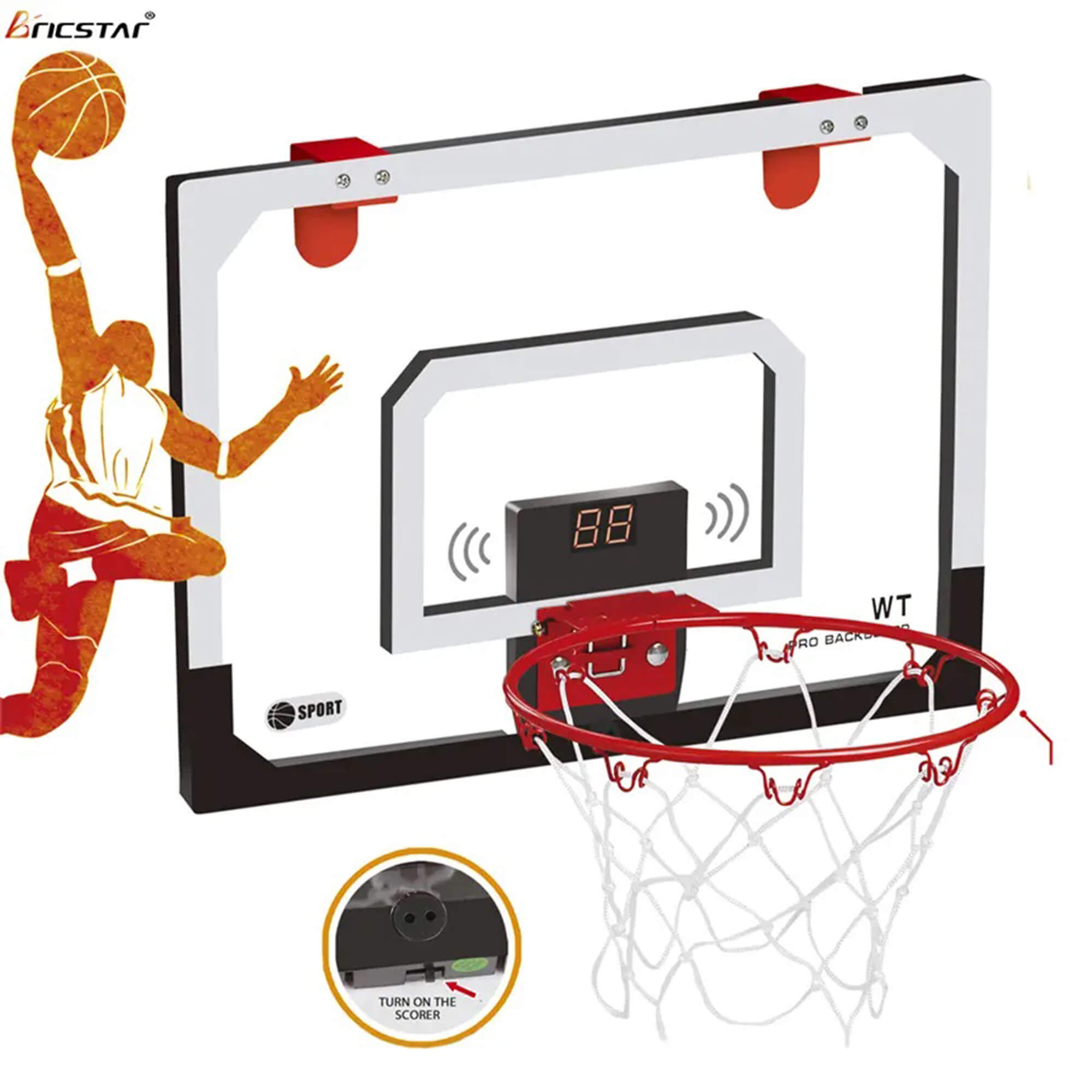 Bảng bóng rổ treo tường có cảm biến tính điểm điện tử UL602