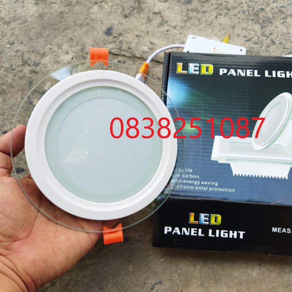 Đèn led âm trần viền kính 12w 9w