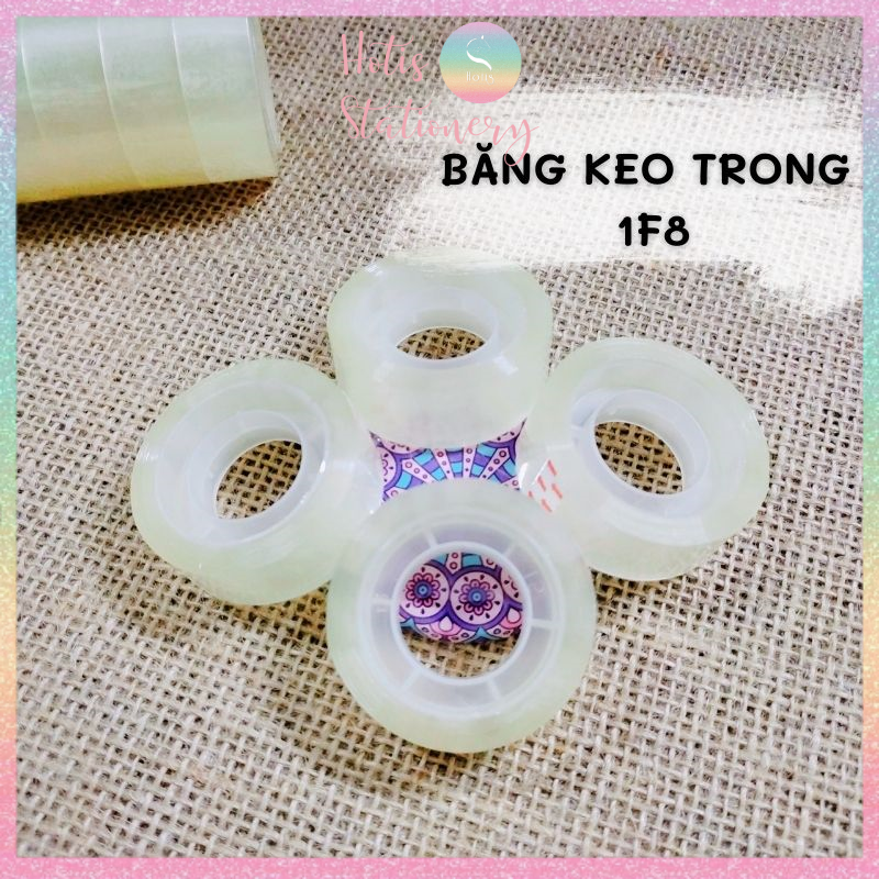 Băng keo trong hotis văn phòng phẩm 1f8 - 25y - dài 22.5m