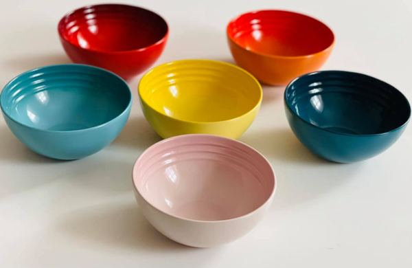 Set 6 bát ăn cơm cầu vồng le creuset 12 cm