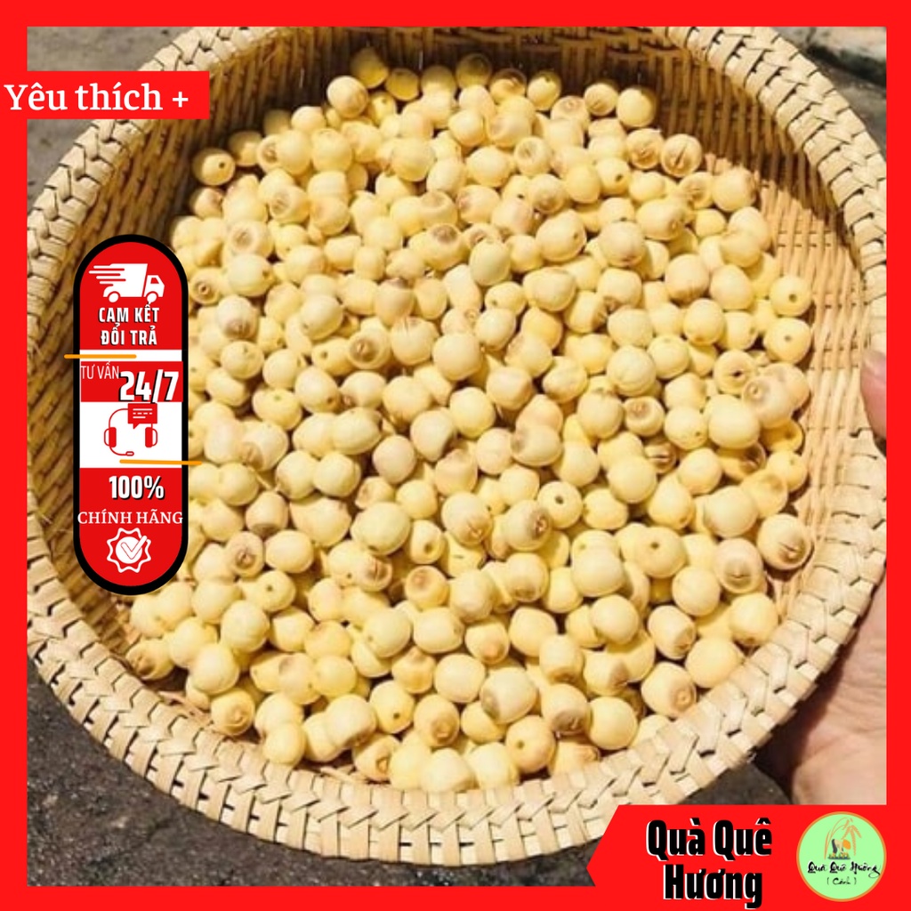 500 gram hạt sen khô freeship thơm ngon bở, ngậy
