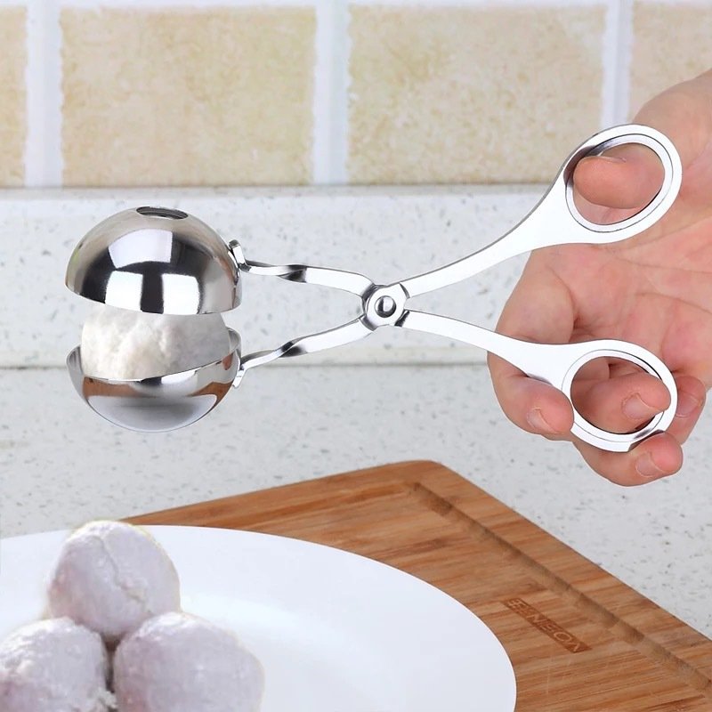 Khuôn làm thịt viên , làm thịt mọc , kẹp tạo hình thịt viên, bánh tròn, gia dụng thông minh