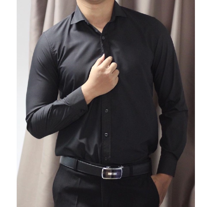 Áo sơ mi trơn màu chất đẹp,áo sơ mi có big size dành cho người hơn 100kg