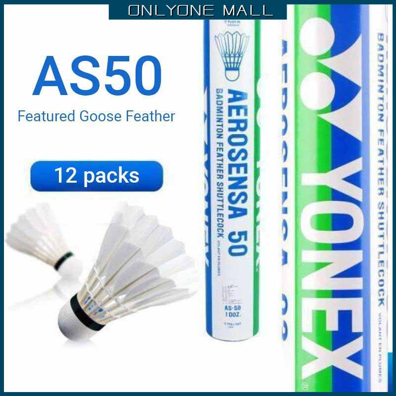 Cầu lông yonex hình cầu as50 trái cầu lông 12 chiếc lông ngỗng 77 tốc độ as50