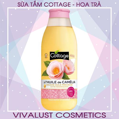 [HCM]Sữa tắm COTTAGE CAMELLIA OIL - Hương HOA TRÀ (560ml)
