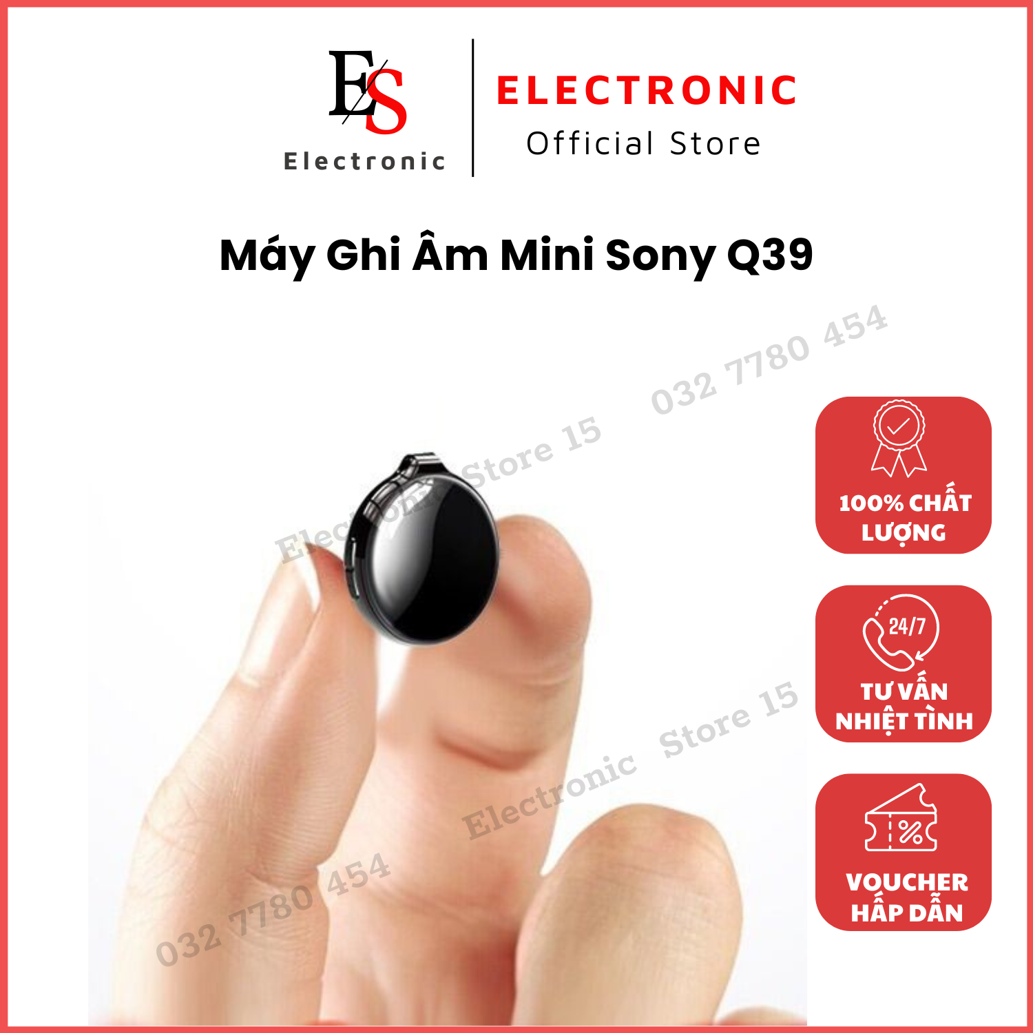 Máy Ghi Âm Mini Sony Q39 Ghi Âm Lọc Ồn Rõ Tiếng, Dung Lượng Bộ Nhớ 8GB, Chất Lượng Âm Thanh Cao. BH 12 Tháng, Lỗi Đổi Mới.