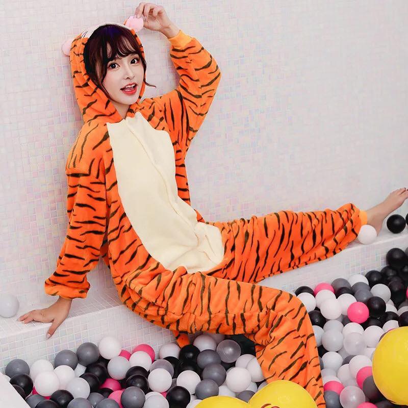 Bộ đồ thú hổ cam 💛 freeship 💛 bộ đồ thú hổ đẹp đủ size người lớn và trẻ em