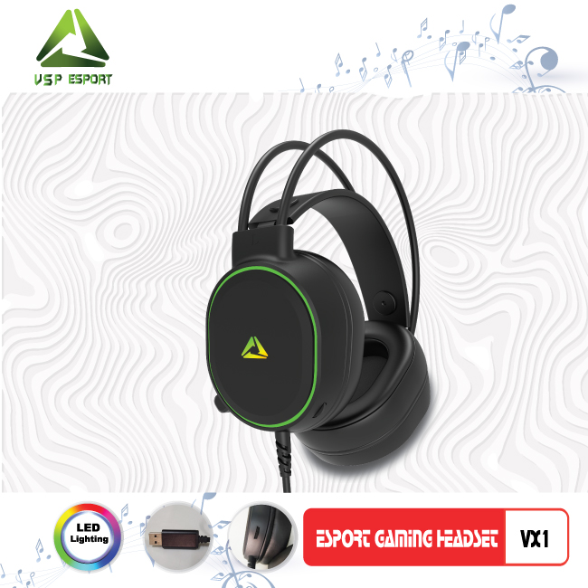[HCM]Tai Nghe VSP ESPORT GAMING VX1 7.1 Headphone ESPORT GAMING VX1 7.1 (01 Cổng USB) Headphone ESPORT GAMING VX1 7.1 (01 Cổng USB) Tai nghe chuyên game VSP ESPORT 7.1 LED VX1 có mic ...  Tai Nghe VSP ESPORT GAMING VX1 7.1