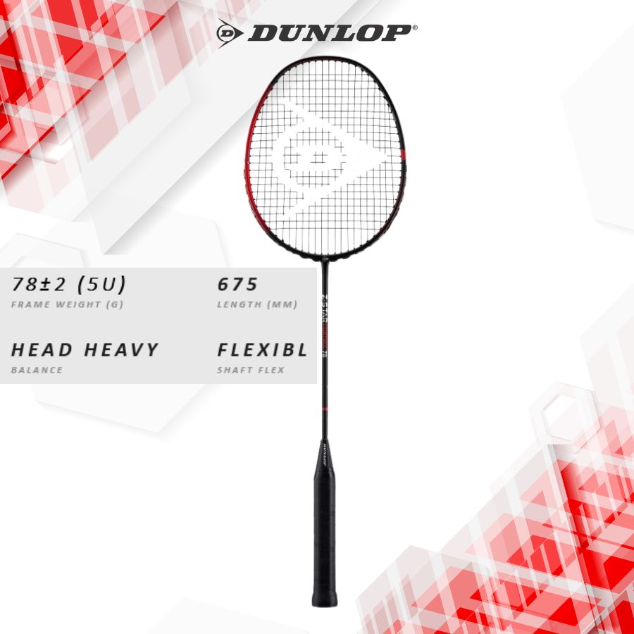 Vợt cầu lông Dunlop Z-STAR CONTROL 78- vợt tấn công - hàng nhập khẩu chính hãng - tặng kèm cuốn cán, bao đựng vợt