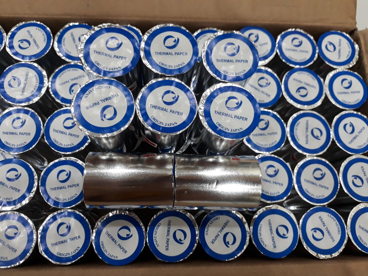 50 cuộn Giấy in nhiệt K57, Giấy in Bill, Giấy in Hóa đơn K57 x 38mm
