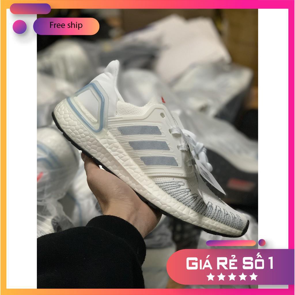 Giày ultra boost 6.0 trắng vạch xanh