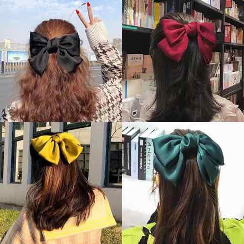 Kẹp tóc hình nơ lớn cho nữ
