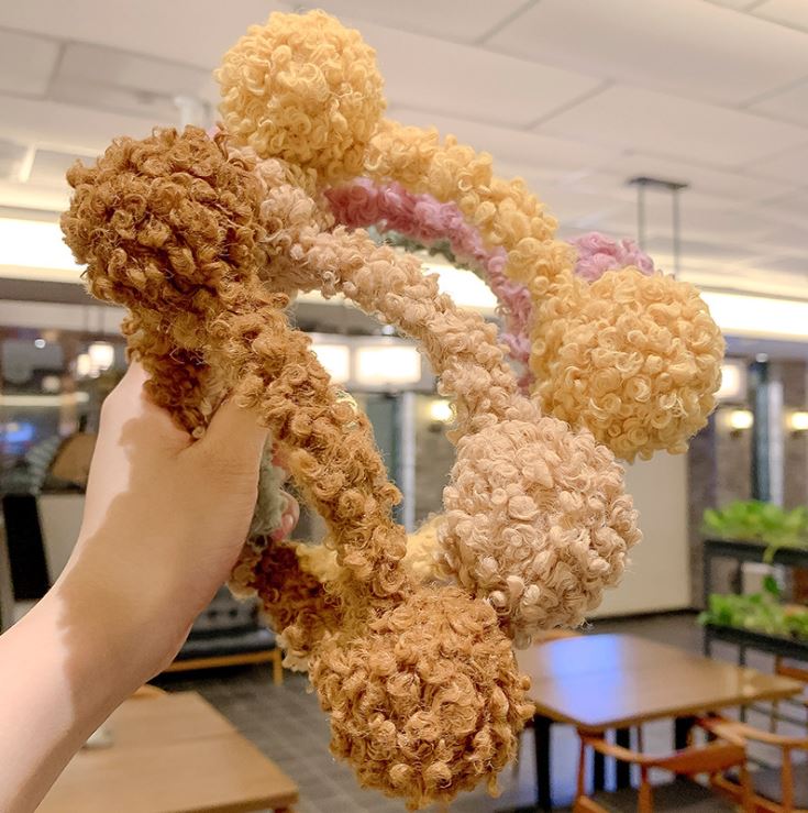 (7 màu) Băng Đô, Bờm Cài Tóc Tai Gấu Xù Cute M2