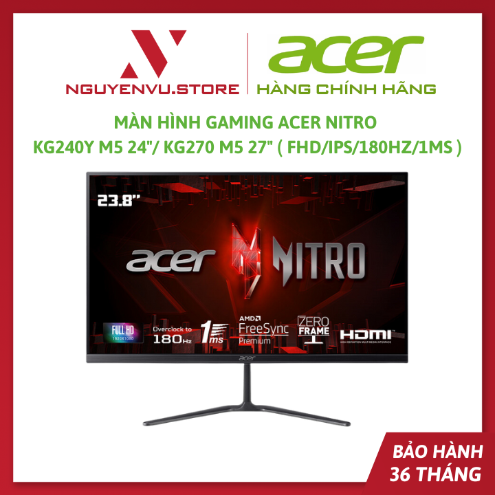 Acer Nitro kg240y M5 24 kg270 M5 27 gaming monitor FHD IPs 180Hz