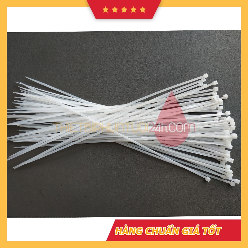 Dây rút nhựa màu trắng, 1 bịch 70 sợi - nhiều kích cỡ