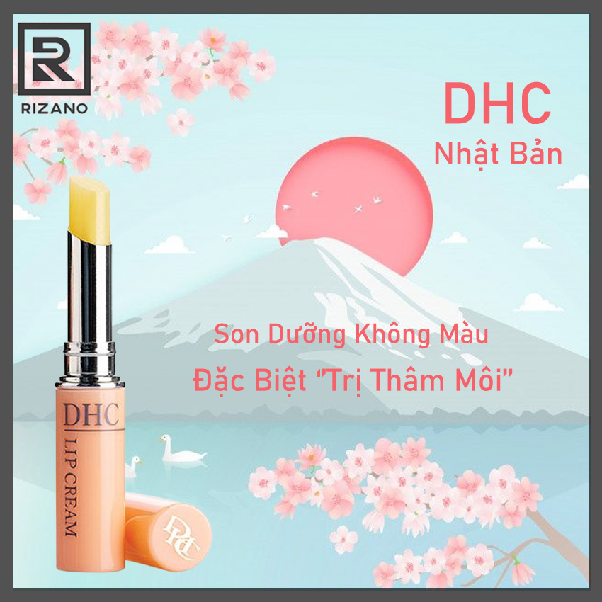 Rizano - son dưỡng môi không màu nhật bản dhc son giảm thâm môi làm mềm môi son không chì