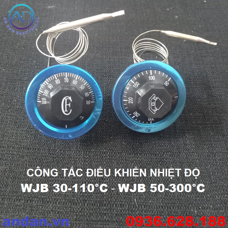 Công tắc điều khiển nhiệt độ wjb 30-110°c, wjb 50-300°c, relay nhiệt 50-300 độ,bộ điều khiển nhiệt độ