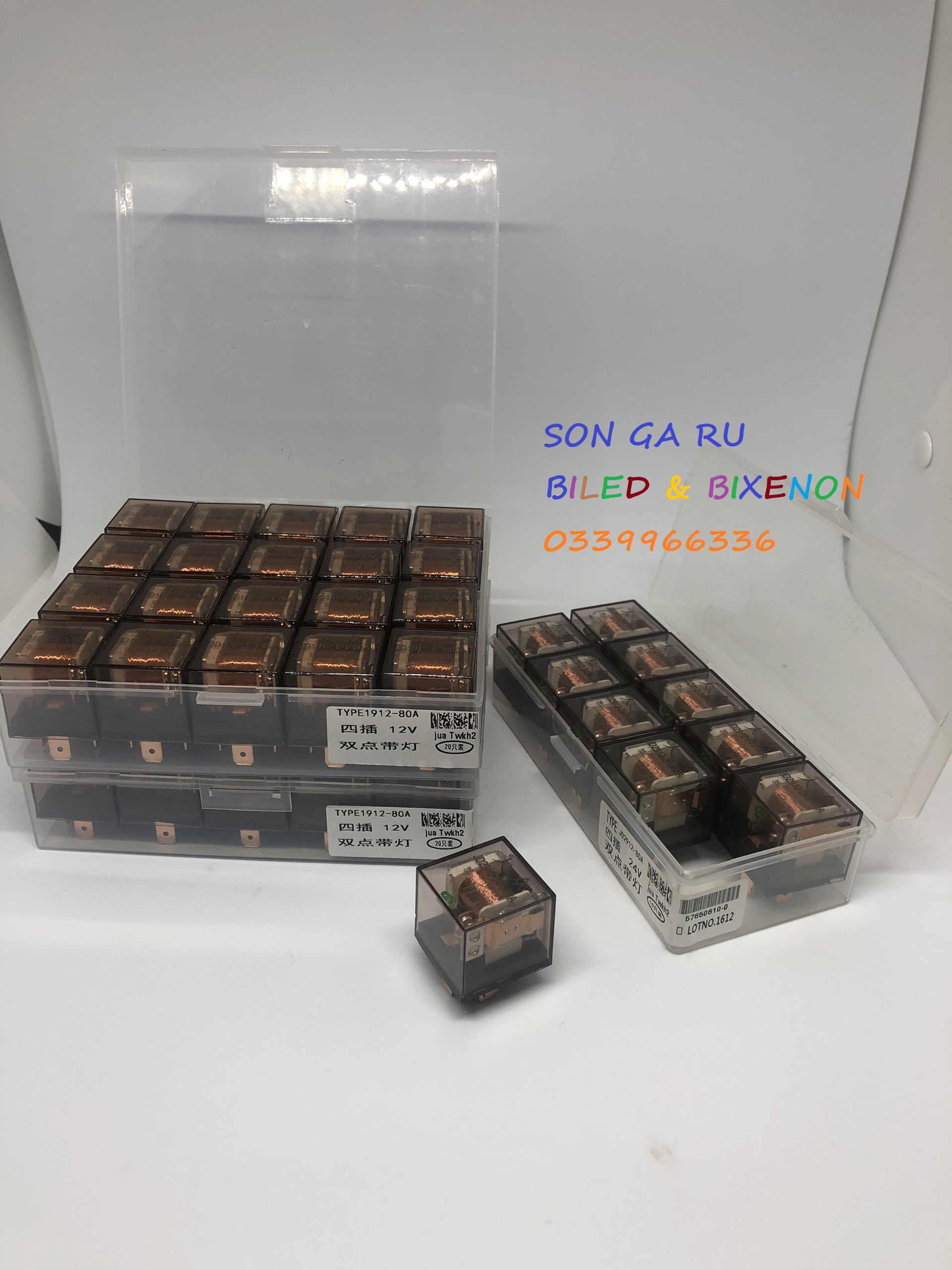 Rơ le 4 chân loại 12v / 24v chịu tải 80a