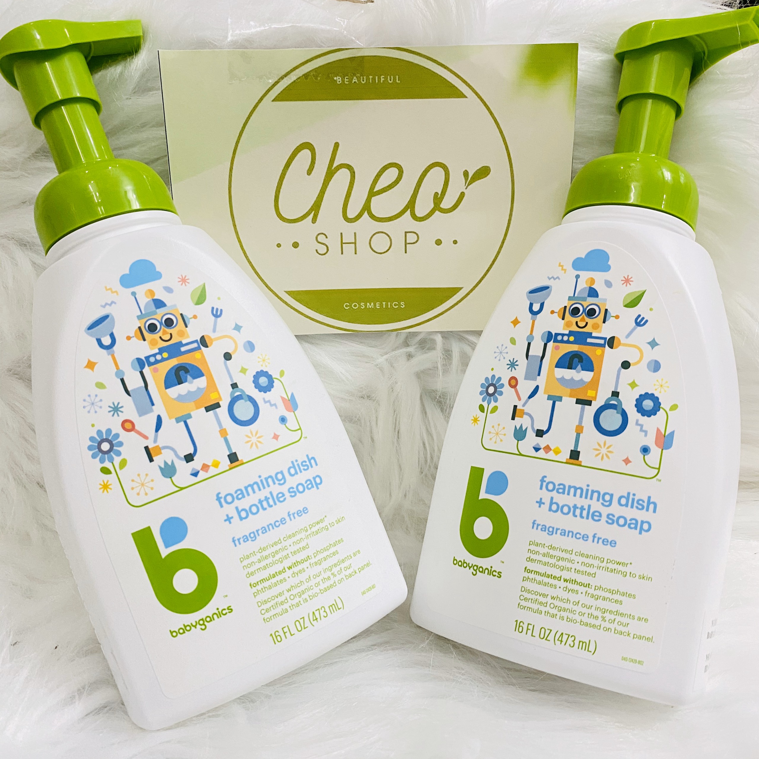 Nước rửa bình Babyganics 473ml