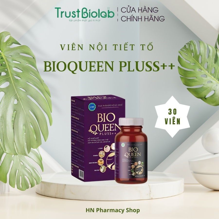 HỘP 30V Viên Uống Tăng Cường Nội Tiết Tố BioQueen Pluss++_ Dược Biolab