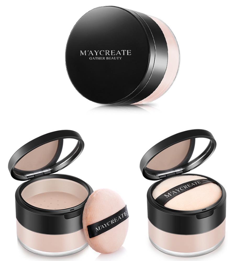 Phấn phủ dạng bột maycreate powder cho da mịn màng chống nhờn mỏng nhẹ l0229