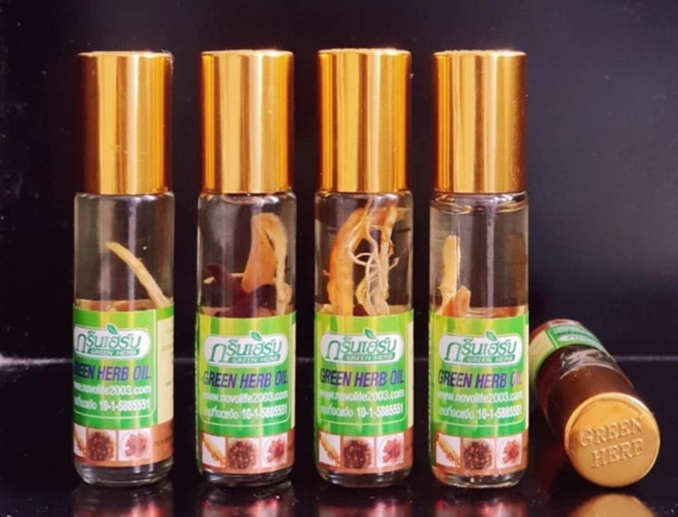 12 chai dầu nóng lăn sâm thảo dược thái lan