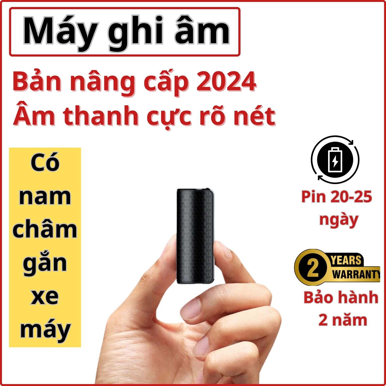 Máy ghi âm cao cấp S70 Pro ghi âm liên tục 20-30 ngày, ghi âm chuyên nghiệp rõ nét, có lọc âm, tích hợp nam châm.