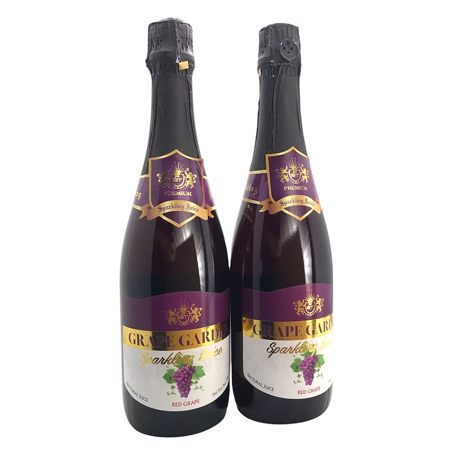 Combo 2 chai nước ép đà lạt vị nho tím/ grape garden - nước ép nho hương vị tự nhiên - tốt cho sức khỏe