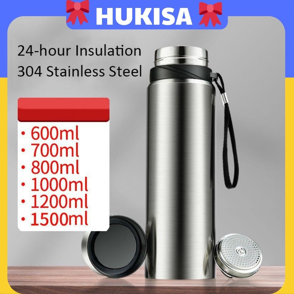 Bình giữ nhiệt cao cấp inox 1000ml bình nước giữ nhiệt 1 lít HKS17