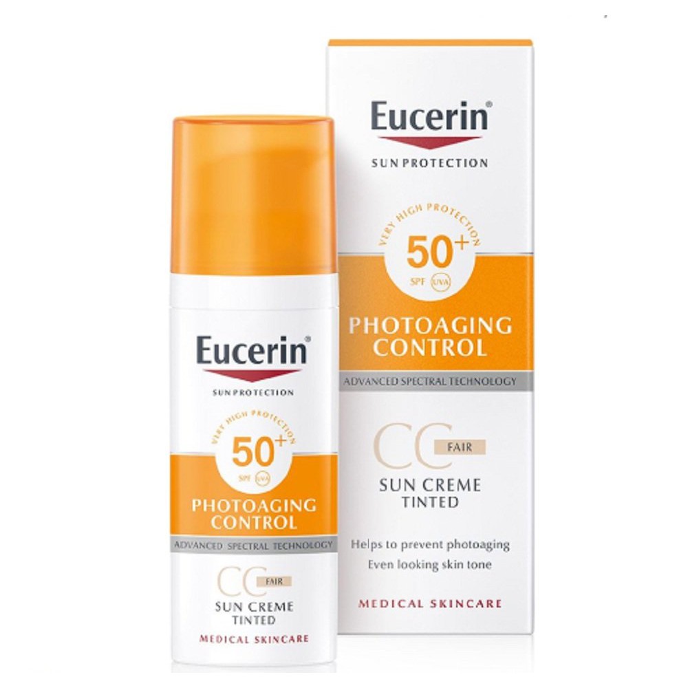[HCM]Kem Chống Nắng Trang Điểm Eucerin Sun Tinted CC Cream SPF 50+ 50ml
